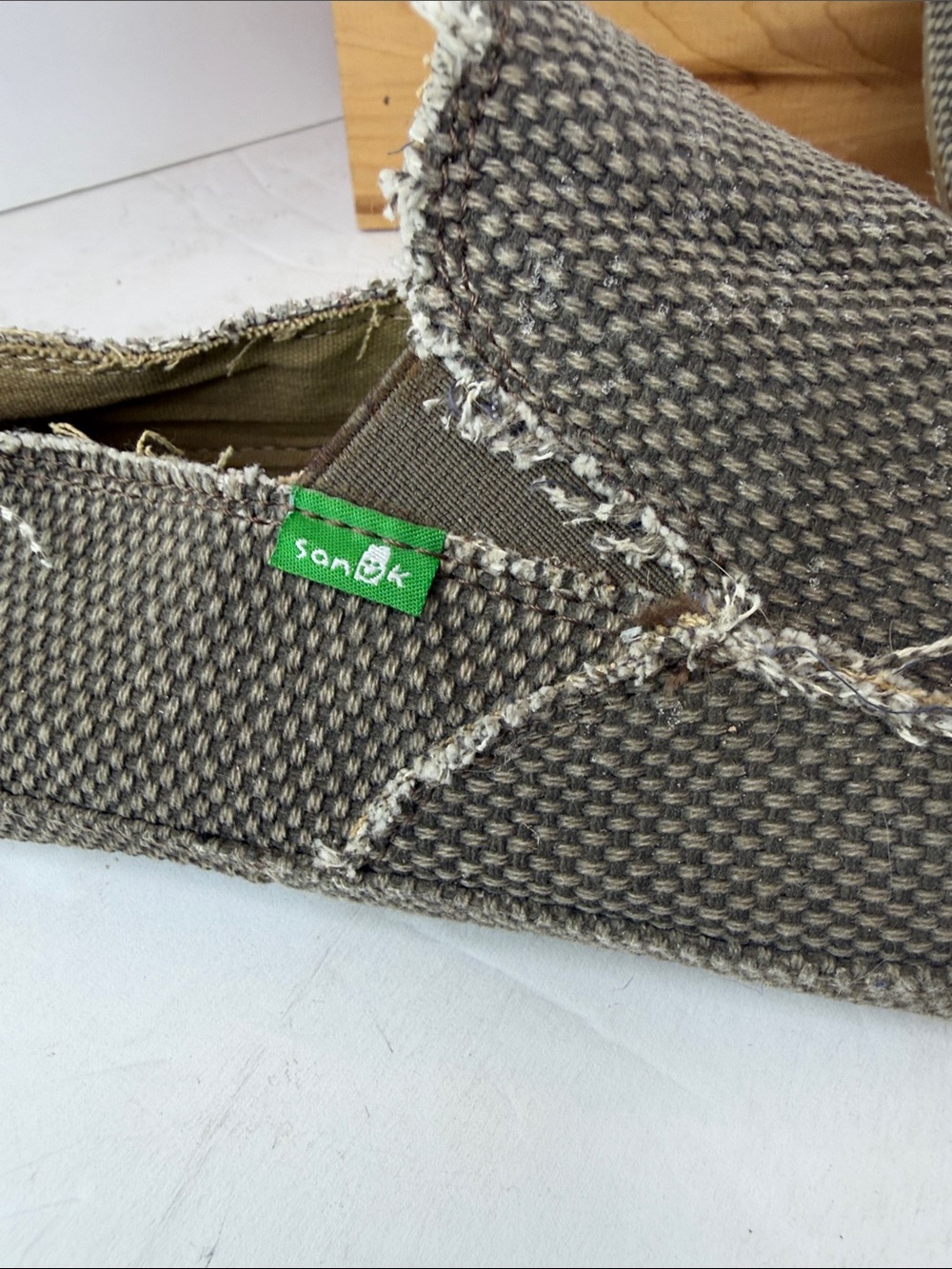 Sanuk Men’s Casual Slip-On Shoes in Olive Green size 10 - Picture 3 of 7